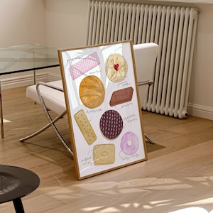 Biscuit Art Print / Kitchen Wall Art / Kitchen Art Print / Biscuit Gift / Food Print / Kitchen Decor / A1, A2, A3, A4 or A5