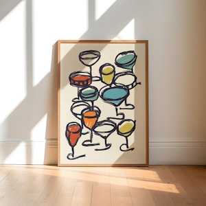 Cocktail Kunstdruck / Cocktail Küche / Kunst für Küche / Kunst für Esszimmer / Galerie Wand Kunst Print