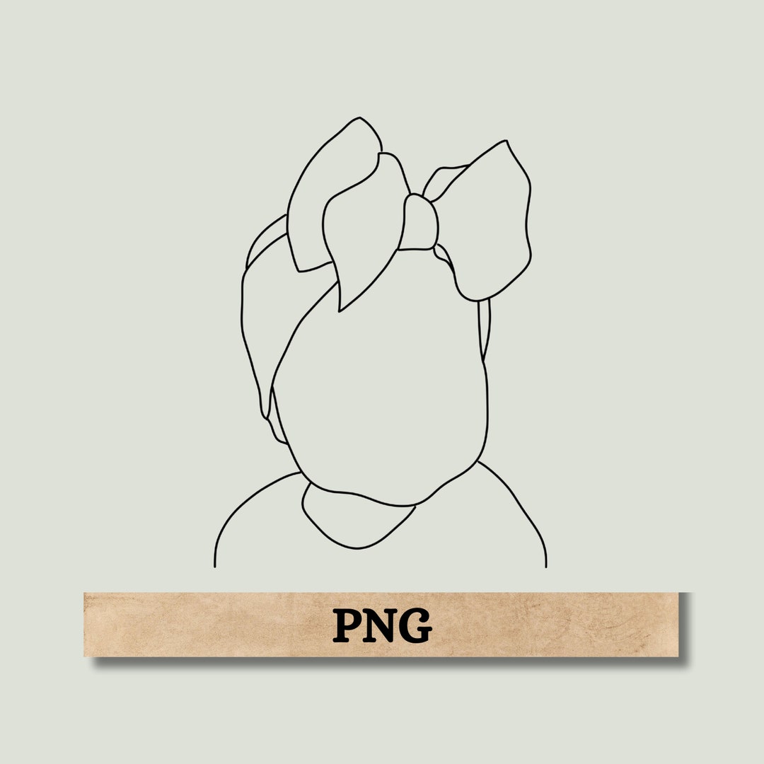 BABY GIRL PNG Baby Girl Line Art Png Baby Png Girl Png Toddler Png