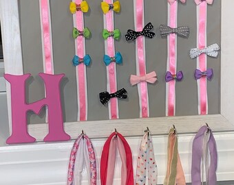 Baby Girl Hair Bow Frame, Baby Frame, Headband organizer, clip frame