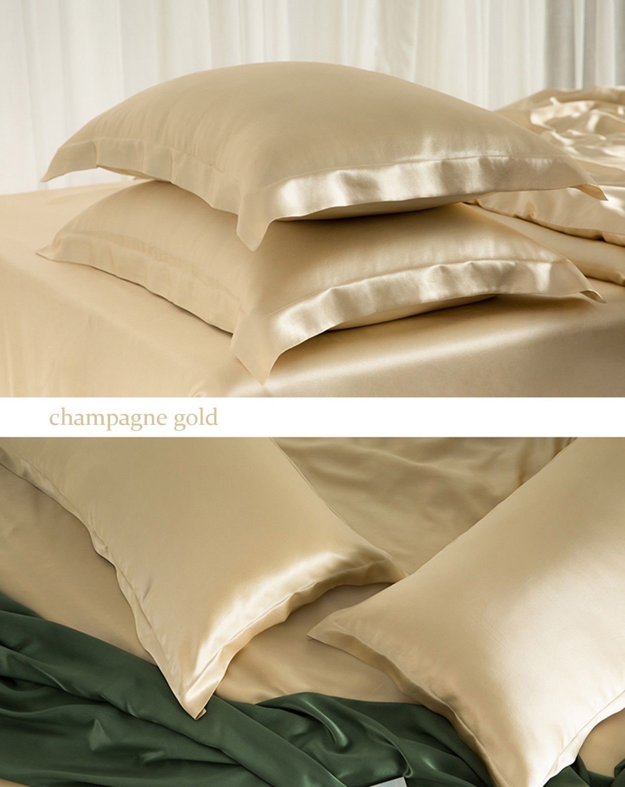 2 X Luxury Both Sides Mulberry Silk Pillowcases Antibacterial Etsy UK