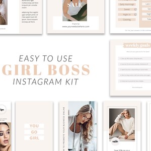 Canva Templates for Instagram - Instagram Stories for Canva - Canva Template Bundle for Instagram Facebook Templates