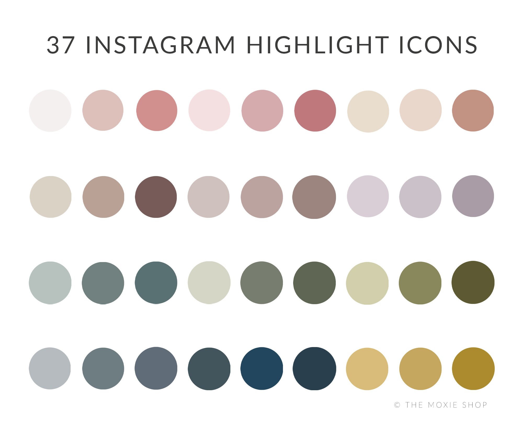 Circle Clip Art for Instagram Highlights Icons Instagram - Etsy