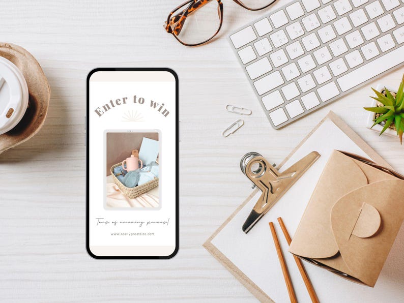 influencer email bundle, edit in canva, pink tones, natural hues, minimalist email templates, canva pro, email product