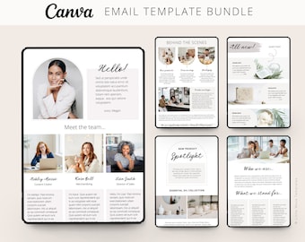 Canva Email Templates: Ecommerce Newsletter Design (Digital Download)