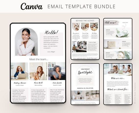 Canva Email Templates: Ecommerce Newsletter Design (Digital Download)