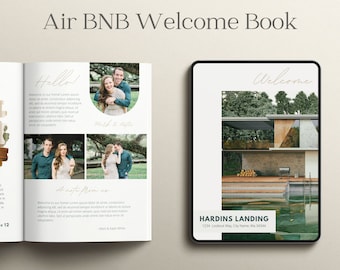 Air BNB Welcome Book Template: Vacation Rental Guide for Canva