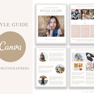 Photography Style Guide for Canva - Canva Templates for Photographers - Photography Templates for Canva