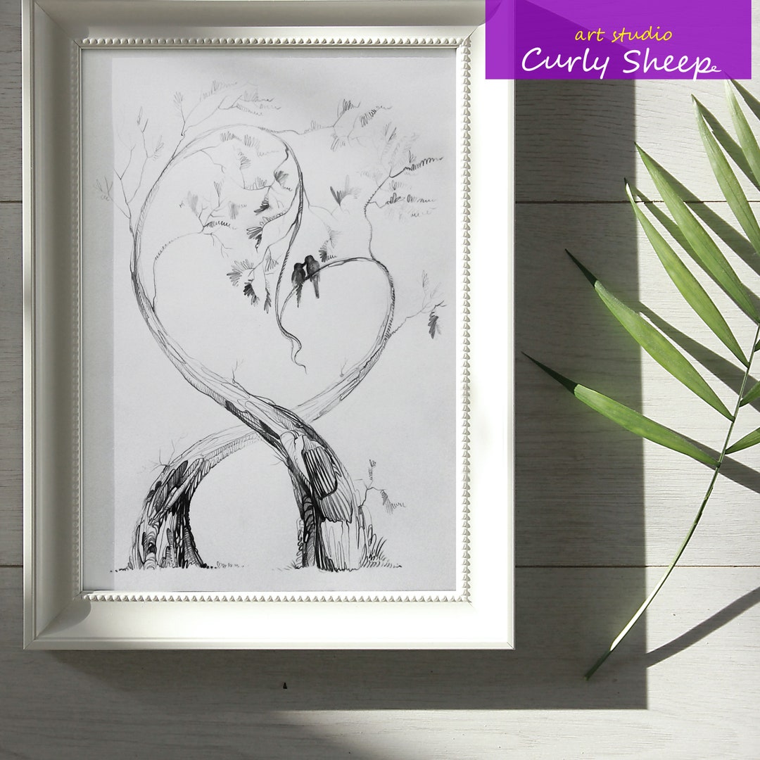 Free Photo Prompt | Fantasy Soft Romance 💑 Pencil Sketch