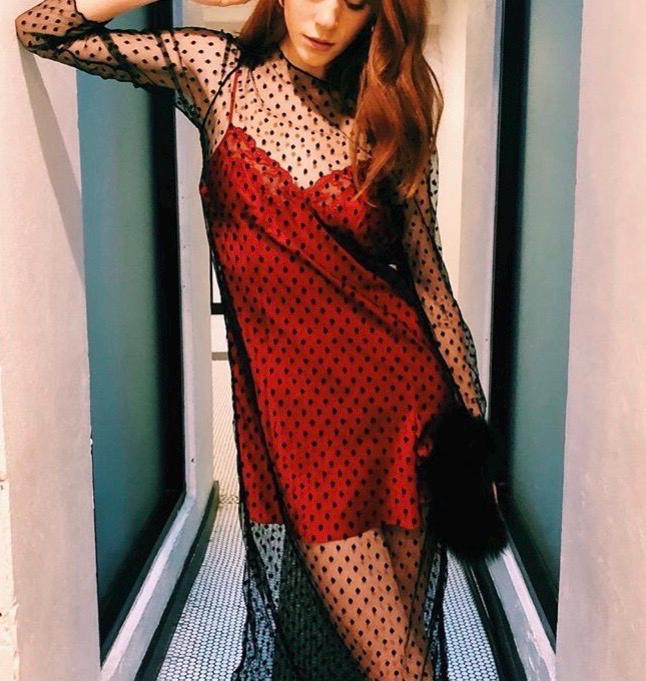 Holiday Sheer Dress
