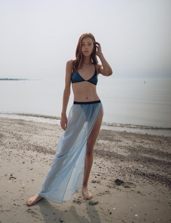 Sheer Chiffon Maxi Skirt gypsy Etsy