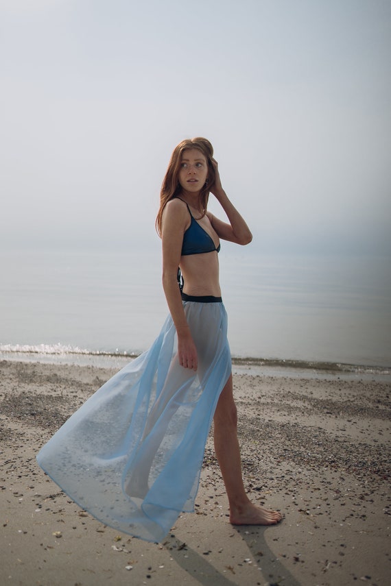 Sheer Chiffon Maxi Skirt “gypsy”