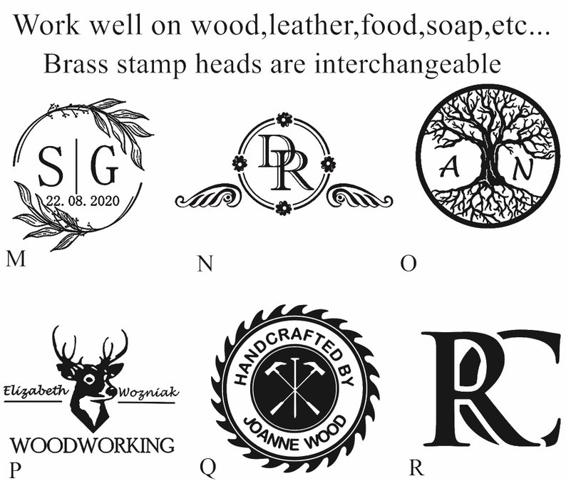 Electric wood burning logo stamp / Custom wood branding / Wood Etsy