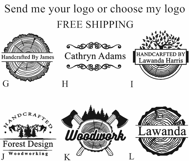 Custom Signature wood burning stamp with Electric branding Etsy