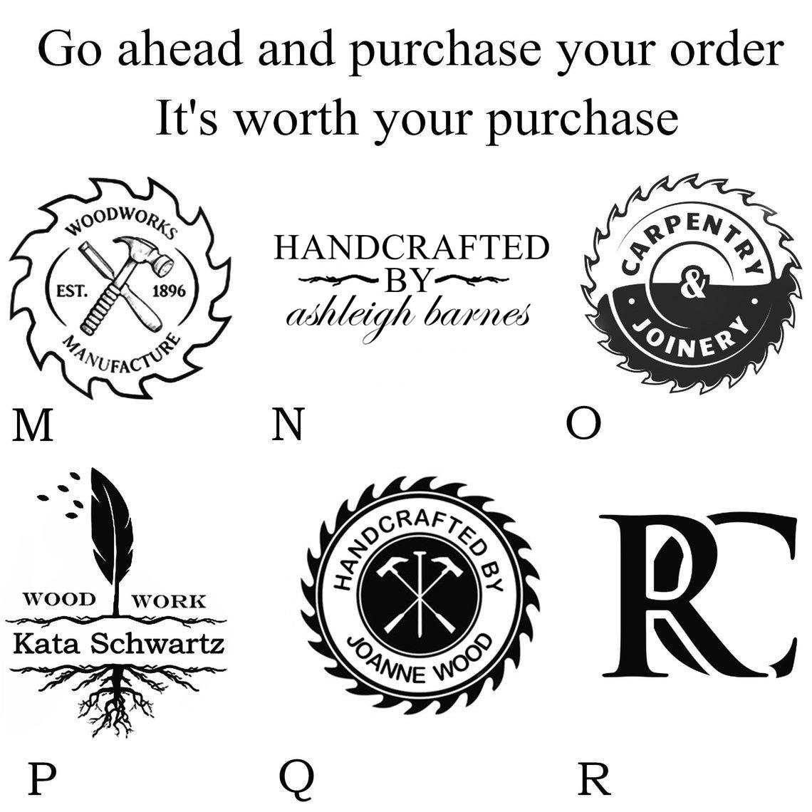 Custom wood burning stamp / Wood branding iron for woodworkers Etsy