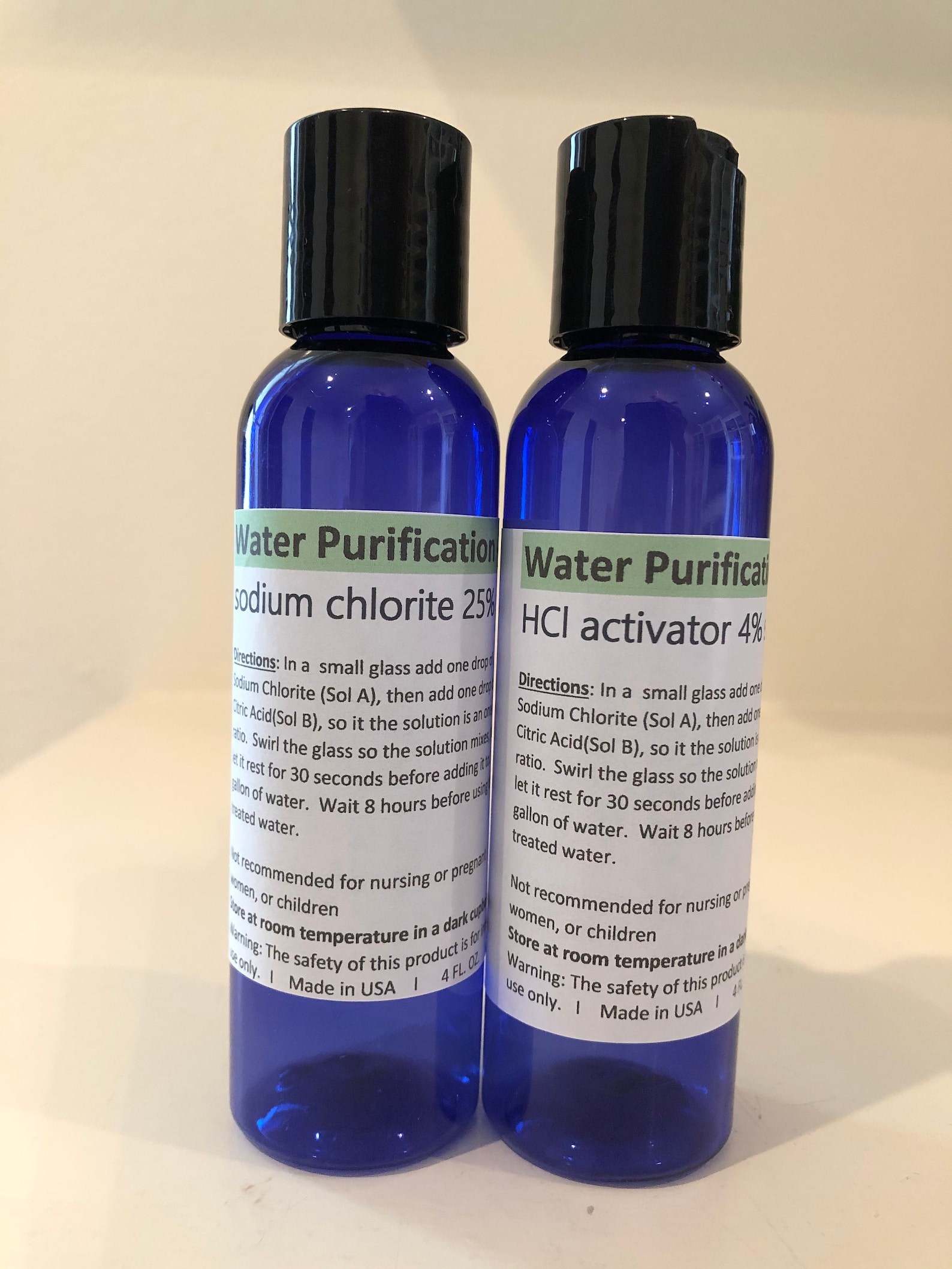 Chlorine Dioxide Solution Water Purification Mms Clo2 Etsy 