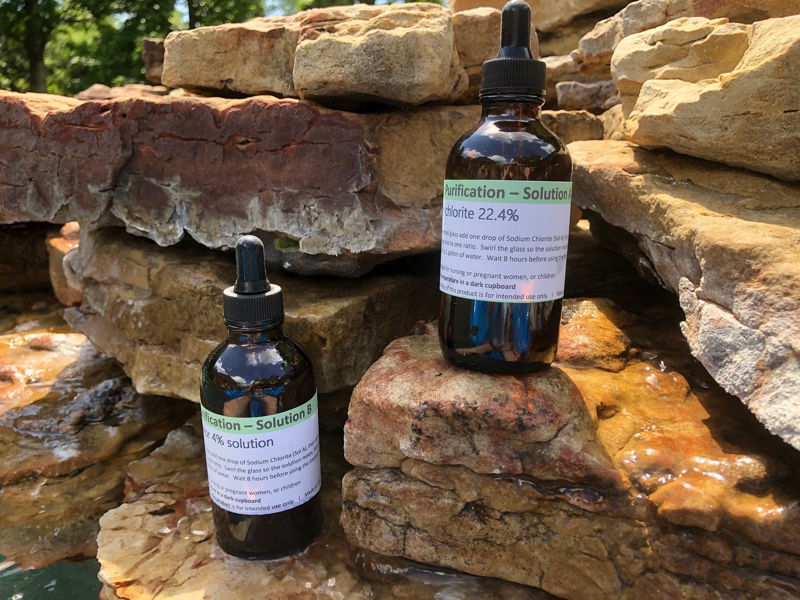 MMS /chlorine Dioxide Solution in Glass Bottles / Water Etsy