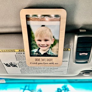 Car Visor Photo Frame, Picture Holder for Vehicle, Accessory for Car, Clip for Windshield Visor