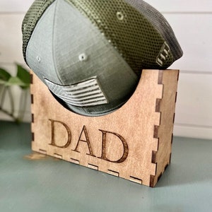 Personalized Wooden Hat Rack, Hat Holder, Gift for Dad, Gift for ...