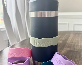 Bottle Bands, Silicone Name Labels, Personalized Water Bottle Bands, Labels for Water Bottles