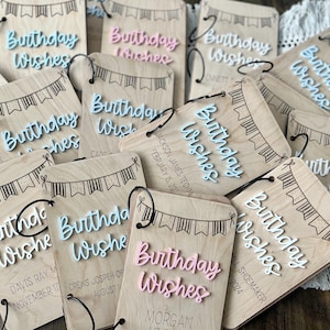 Personalized Birthday Card Holder, Card Organizer, Kids Birthday Keepsake, First Birthday Gift