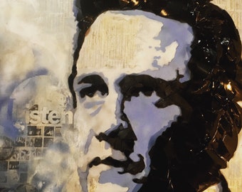 Johnny Cash Giclée Print (Original - "Blues and Black")