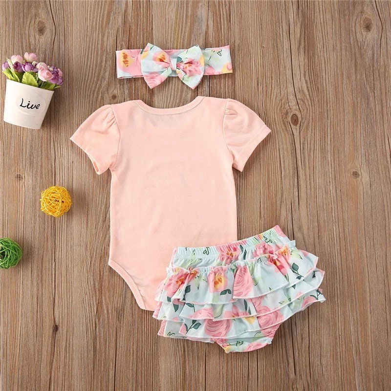 3pcs 2021 Summer Toddler Infant Baby Girl Cotton Casual - Etsy
