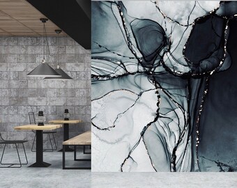 Abstract wallpaper, luxury marble, modern, Removable Wallpaper, Self Adhesive, Peel and Stick, Wall Decor