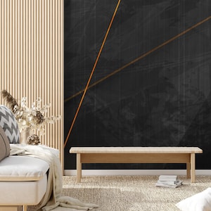 Abstrakte matte Tapete mit Linien, Wandbild, abnehmbare Tapete, selbstklebend, abziehen und aufkleben, Wanddekoration