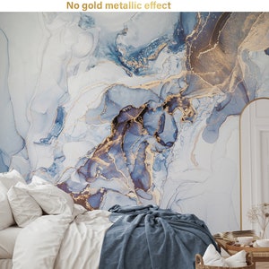 Luxury abstract marble wallpaper, Wall Mural, Removable, Self Adhesive (Peel and Stick) or Non Self Adhesive (Vinyl/Traditional)