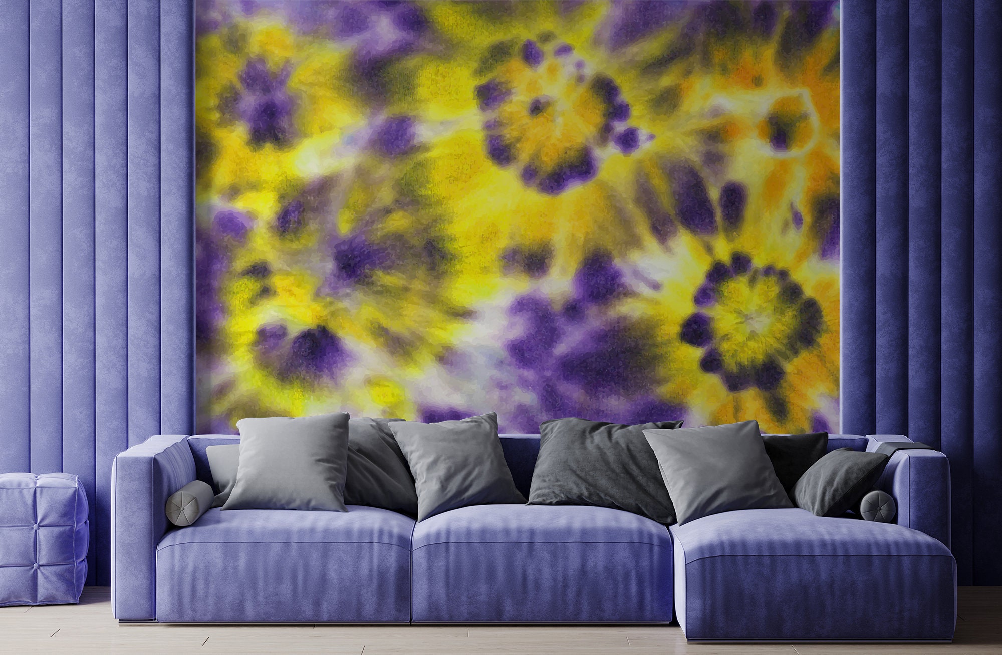 Watercolor abstract wallpaper, tie dye pattern, Wall Mural, Removable, Self Adhesive (Peel&Stick), Non Self Adhesive(Vinyl), Wall Decor