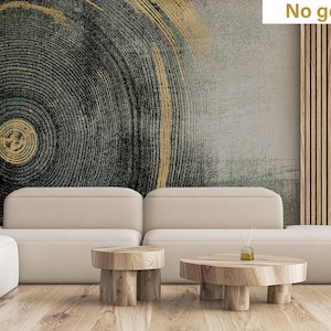 Carta da parati astratta oro opaco, arte moderna, decorazione murale, autoadesiva (stacca e incolla) o non autoadesiva (vinile/tradizionale)