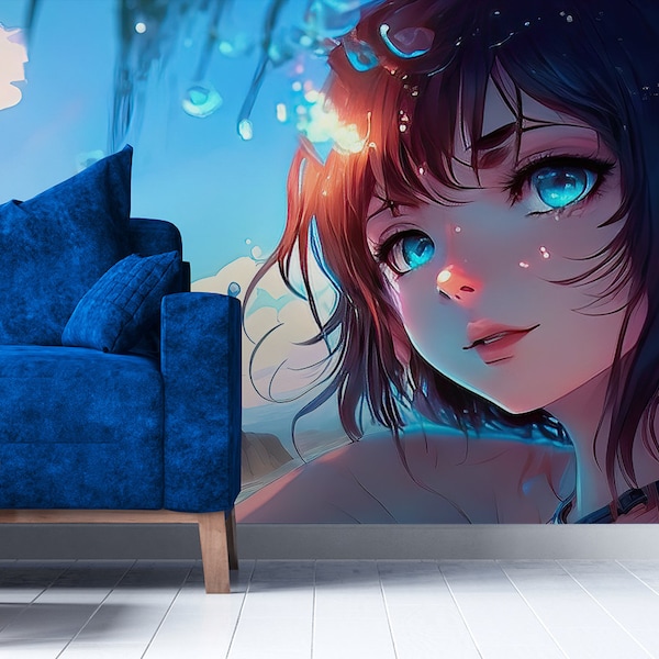 Anime Wallpaper Mural Etsy