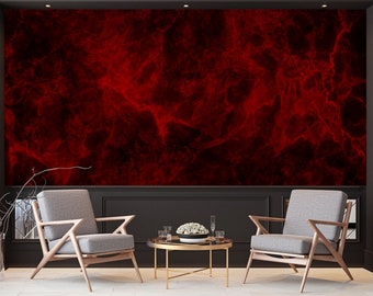 Red marble wallpaper, Wall Mural, Removable, Self Adhesive (Peel&Stick), Non Self Adhesive(Vinyl), Wall Decor