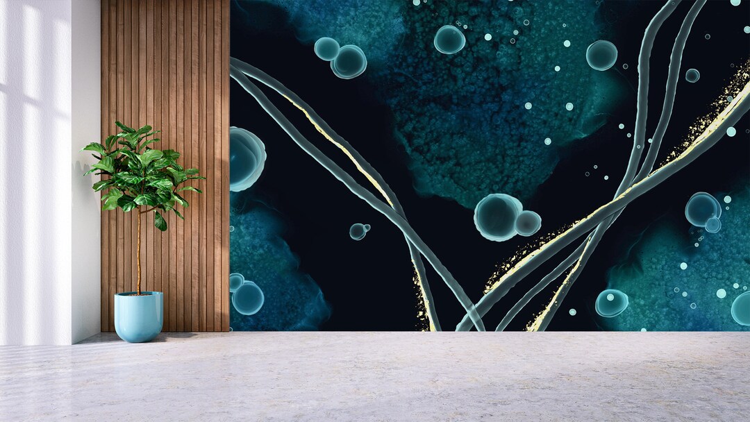 Abstract, Watercolor Wallpaper, Art Pattern, Removable Wallpaper, Self ...