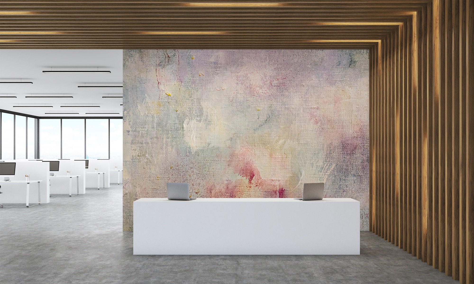 Abstract Art Wallpaper Wall Mural Removable Wallpaper Self Etsy