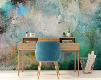 Abstract landscape wallpaper, Wall Mural, Removable Wallpaper, Self Adhesive, Peel and Stick, Wall Decor