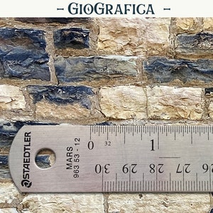 Dollhouse Stone Wall Texture: 1/12 Scale Miniature (Digital Download)