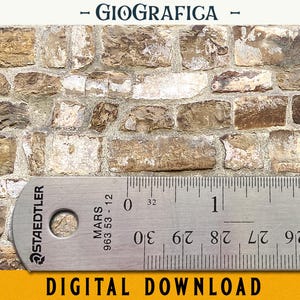 Carta da parati in pietra scura invecchiata, stampabile, carta da parati per casa delle bambole, scala 1:12, miniatura, vecchio muro di pietra, DOWNLOAD DIGITALE, casa delle bambole vittoriana