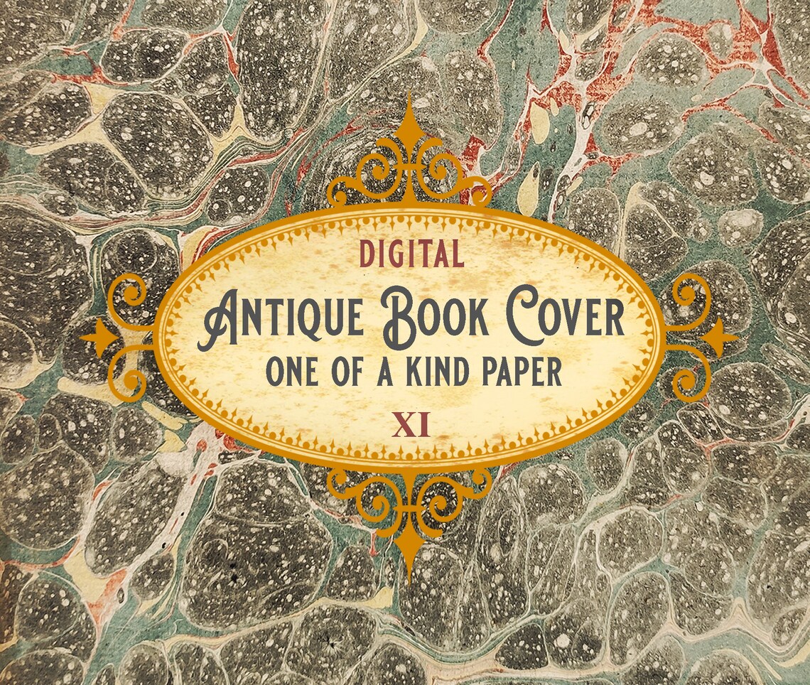 Antique Book Cover Printable Journal Cover Printable Book | Etsy