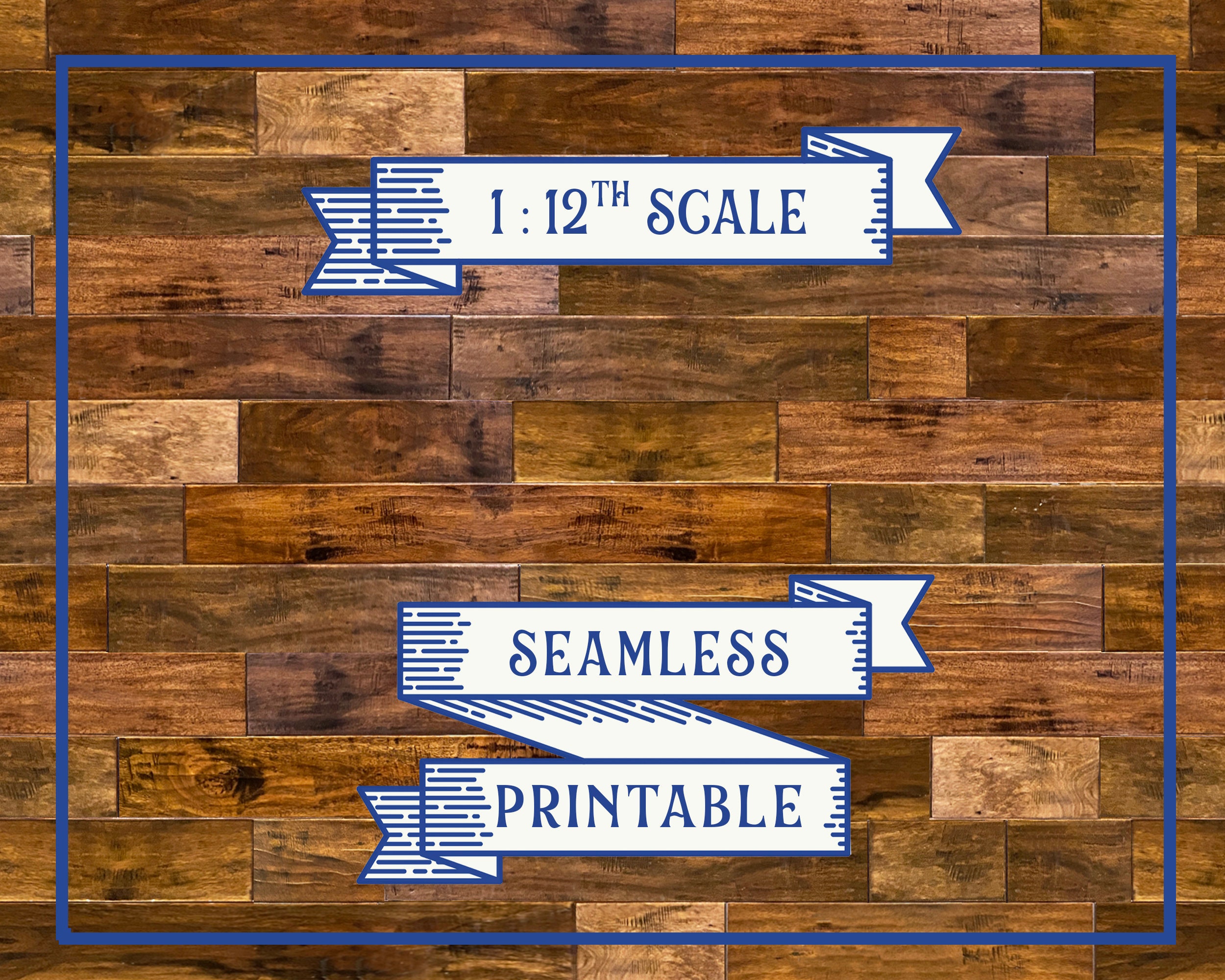 Modern Wooden Floor Miniature Printable Dollhouse Floor - Etsy