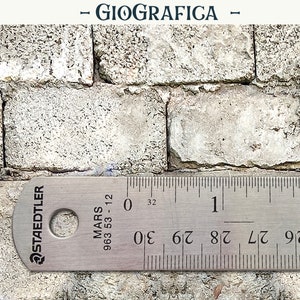 Cement Block Wall, 1:6 Scale Printable, Dollhouse Wallpaper, Building Block, DIGITAL DOWNLOAD, Concrete Wall, Miniature, 11x17&quot; sheet