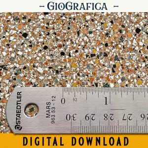 Veneziana Mosaic Flooring, Printable DIGITAL Dollhouse 1/12, Miniature Diorama, 1:12 scale Shabby Chic, Mosaic Tiles, DIY Print and glue
