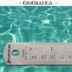 Ocean Water Wallpaper, Printable Sea Waves, Pool Water, Beach, 1/12 Dollhouse Wallpaper, Miniature, Aqua Blue, DIGITAL DOWNLOAD, Summer
