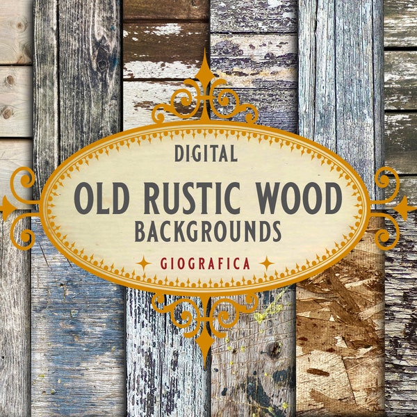 Rustic Wood Digital Backgrounds, Reclaimed Wood Papers, Industrial Digital Paper, Distressed Wood, Weathered Wood, Grunge Papers, Barn Wood