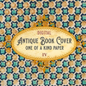 Antique Book Cover, Printable Old Paper, Victorian Journal, Rare Book Cover, Instant Download, Scrapbook,Collage Paper, Printable Book Cover
