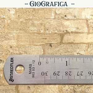 Dollhouse Miniature Wallpaper: Medieval Sandstone Wall Texture (Digital Download, 1/12 Scale)