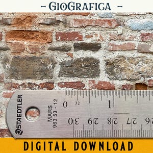 Roman Brick and Stone Wallpaper, 12th Scale, Dollhouse Wall, Miniature, Old Wall, Stone Wallpaper, Medieval Backdrop, Stone Wall, Roman Wall