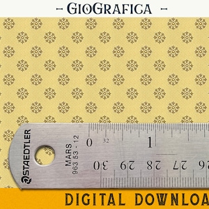1920er Jahre grün Art Deco Tapete, Maßstab 1:12, geometrischer Druck, Miniatur Vintage Dekor, Mid Century Wandkunst, Puppenhaus druckbare Tapete