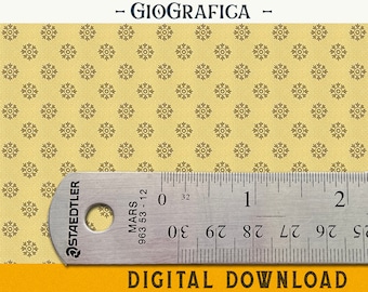 1920s Green Art Deco Wallpaper, 1:12 Scale, Geometric Print, Miniature Vintage Decor, Mid Century Wall Art, Dollhouse Printable Wallpaper